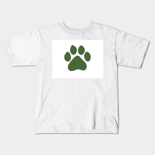 Green paw Kids T-Shirt